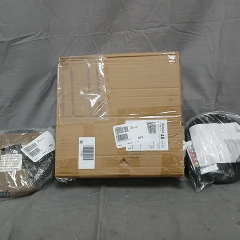 BOX OF APPROXIMATELY 10 ASSORTED HOUSEHOLD ITEMS TO INCLUDE SFIXX SOLAR WATER FOUNTAIN, DRAIN CLEANER, ETC - COLLECTION ONLY