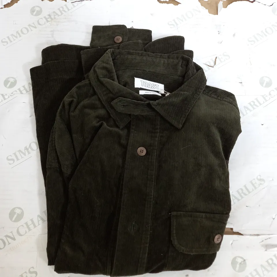 TOAST CORD OVERSHIRT IN KHAKI - MEDIUM