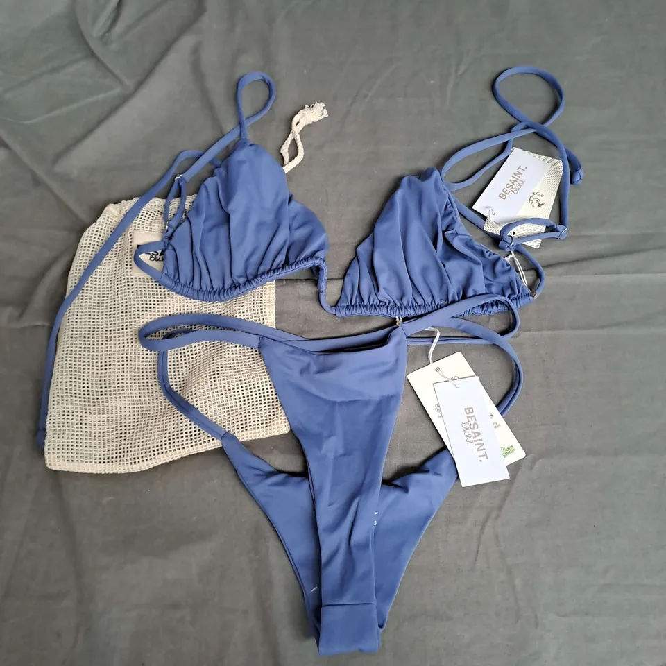 BESAINT BIKINI IN DUSKY BLUE SIZE M