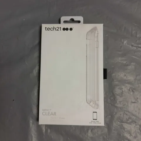 BOX OF APPROX 60 TECH21 IMPACT CLEAR PHONE CASES FOR IPHONE 7 PLUS