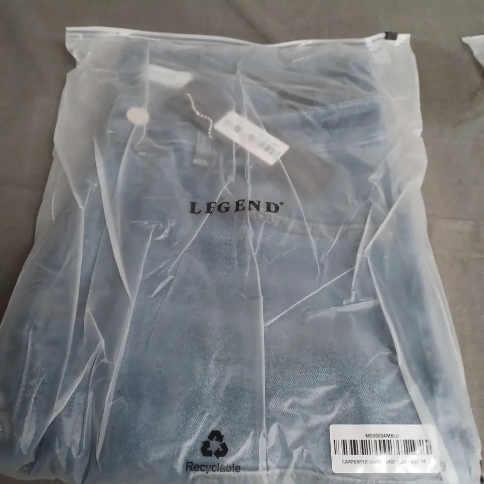 LEGEND CARPENTER JEANS – MID BLUE – SIZE 34