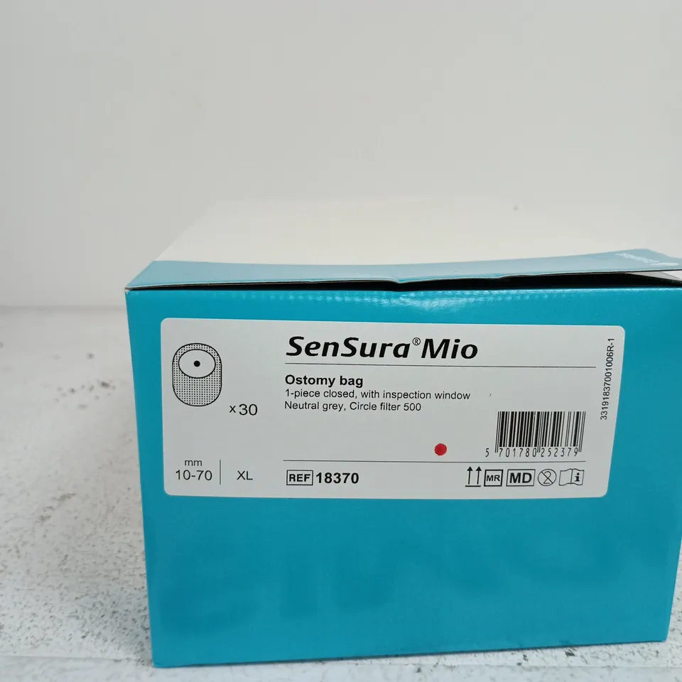 COLOPLAST SENSURA MIO OSTOMY BAGS XL – 30 PCS, 1-PIECE WITH INSPECTION WINDOW