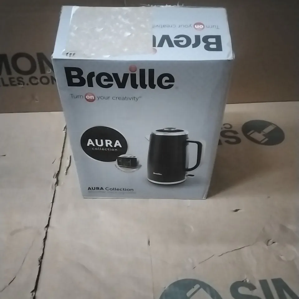 BREVILLE AURA ELECTRIC KETTLE | 1.7L | 3KW FAST BOIL | SHIMMER BLACK [VKT234]