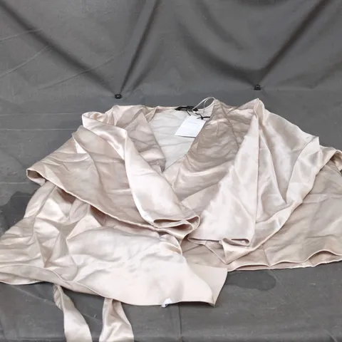 ZARA SATIN TOP – BEIGE, WOMEN'S XL