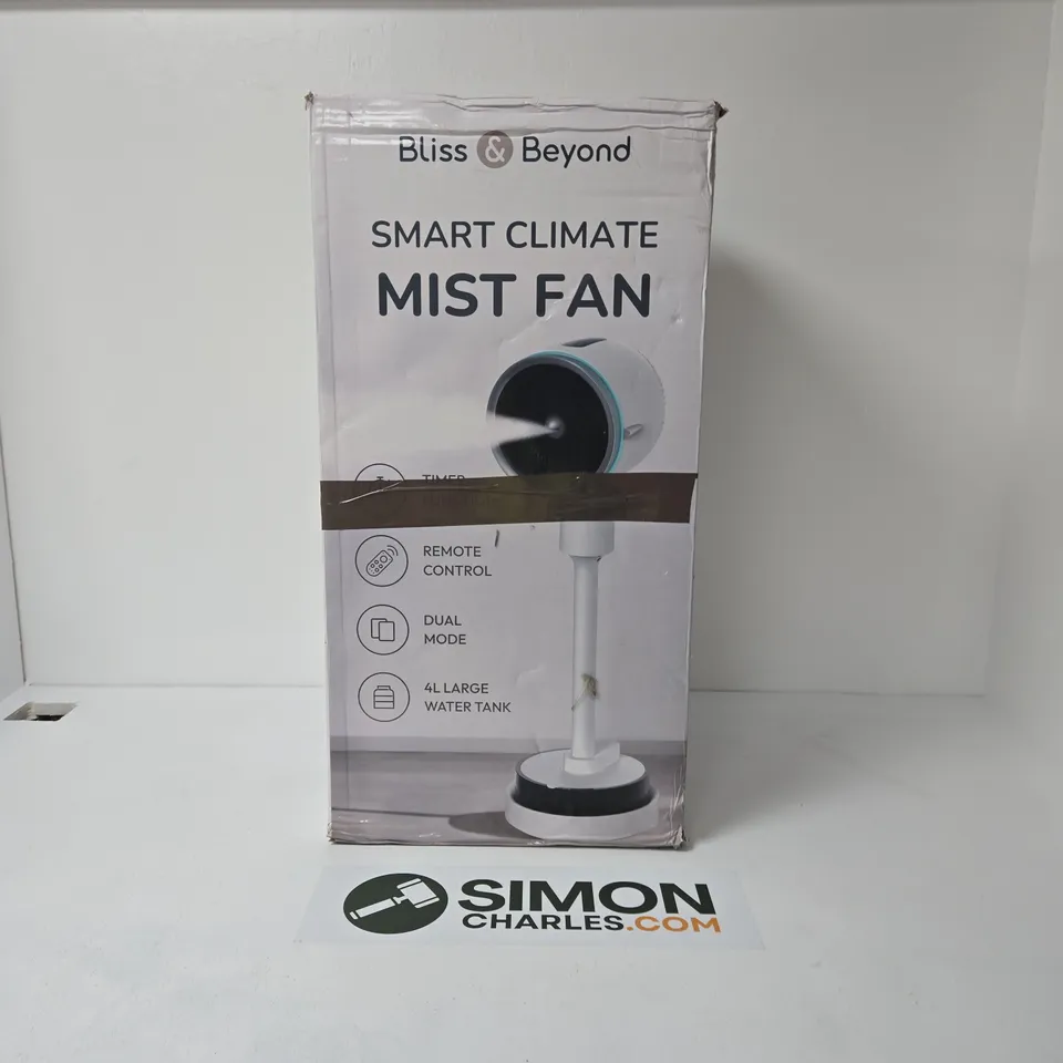 BLISS & BEYOND SMART CLIMATE MIST FAN – BOXED