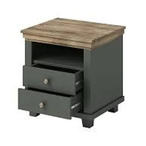 BOXED EVORA 2 DRAWER BEDSIDE -COLLECTION ONLY-
