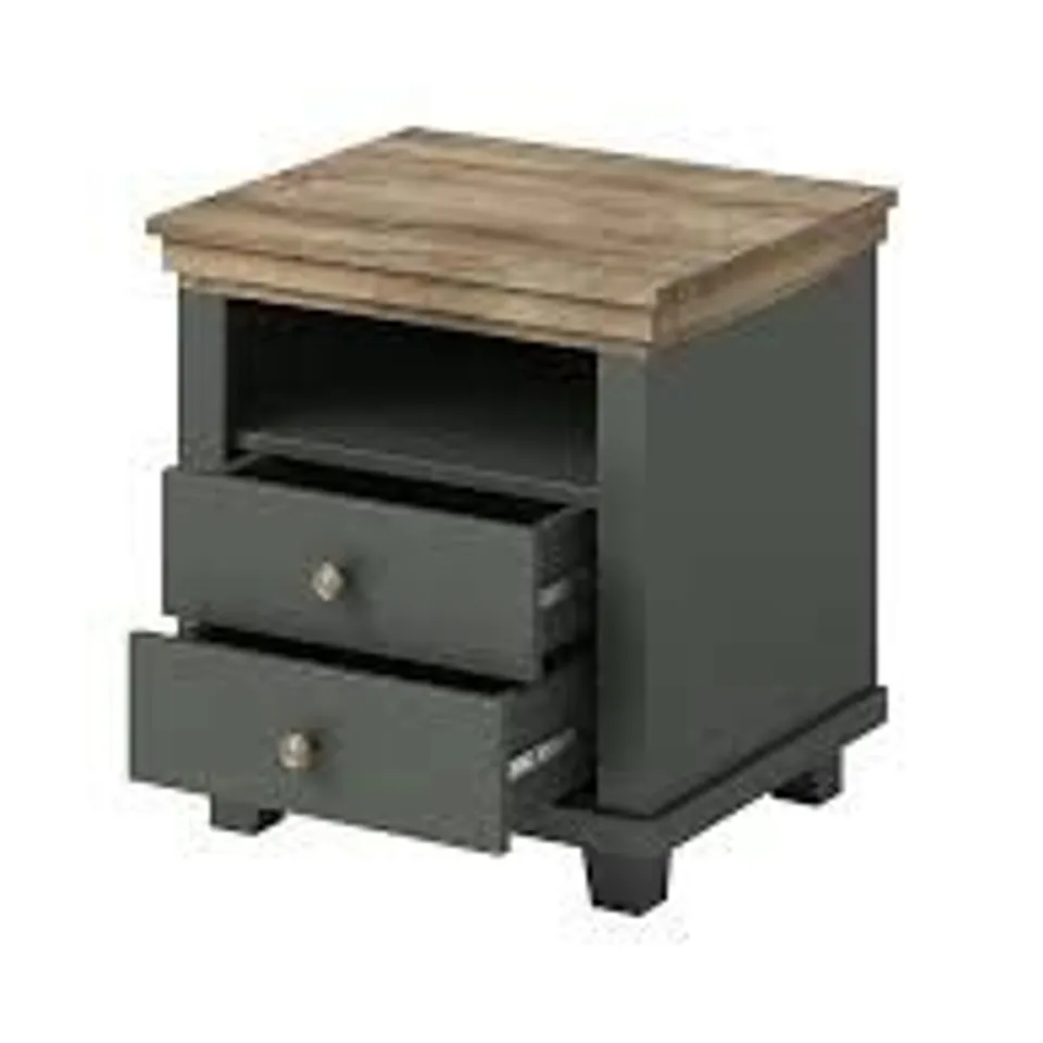 BOXED EVORA 2 DRAWER BEDSIDE -COLLECTION ONLY-