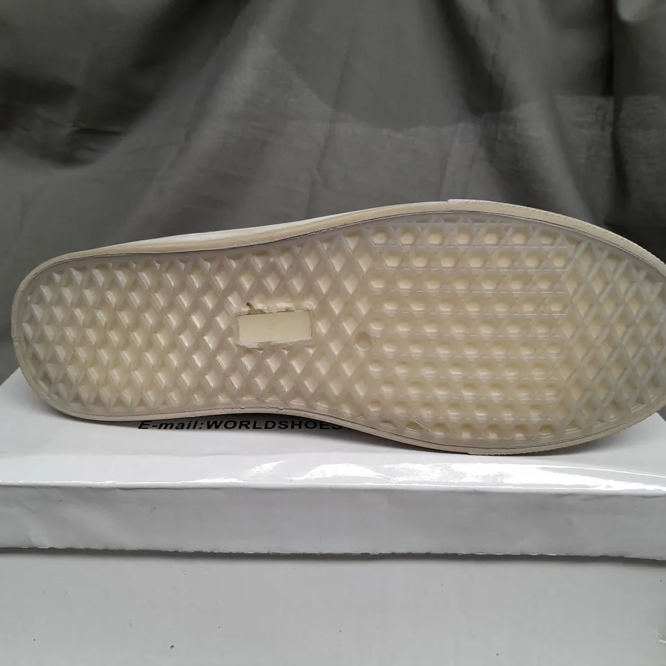 BOX OF APPROX 12 W.S SHOES DENIM SLIDE ON SHOES IN BLACK - VARIOUS SIZES