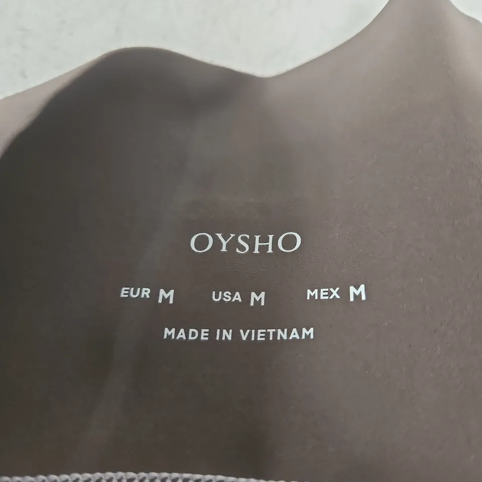 OYSHO BROWN SWIM SHORTS – UK M (EU/M US M) WITH WHITE PIPING