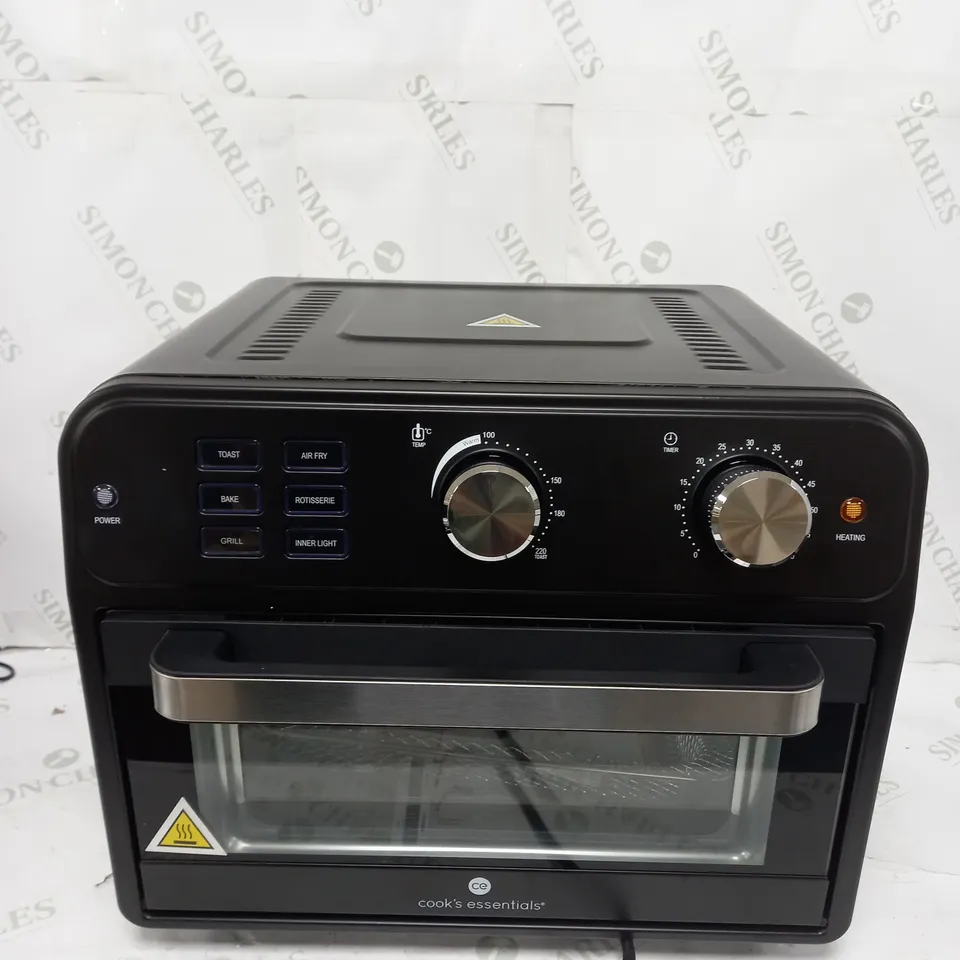 BOXED COOK'S ESSENTIAL 21-LITRE AIRFRYER OVEN IN BLACK