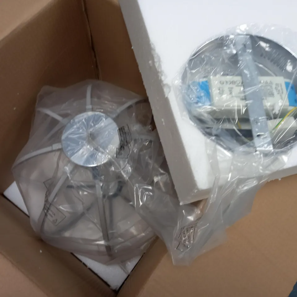 BOXED ENDON LIGHTING KINSELLA 8 LIGHT LED GLOBE PENDANT 