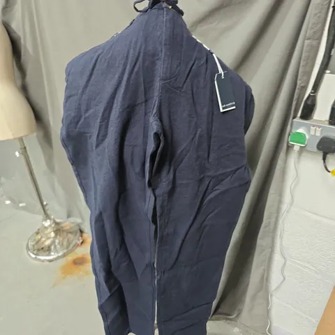 MR MARVIS LINEN LONGS TROUSERS β NAVY, SIZE W33 L30