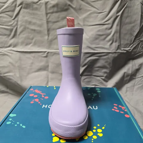 HOLLY & BEAU MAUVE RAIN BOOTS FOR KIDS β UK 9 (EU 27)