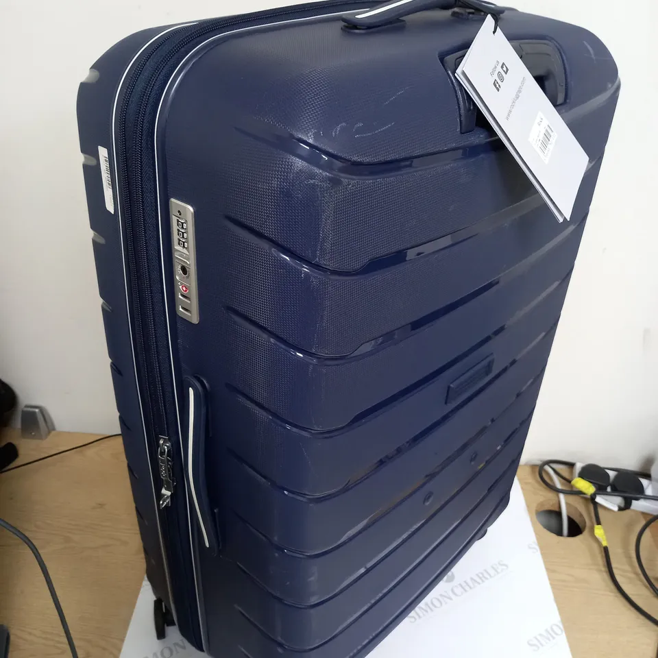 ROCK PRIME NAVY TROLLEY CASE