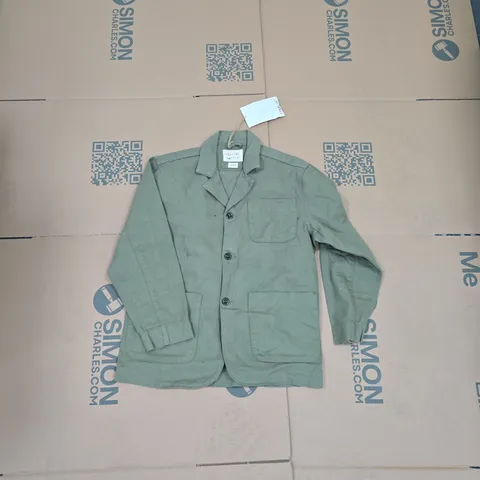 USKEES OLIVE GREEN UTILITY FIELD JACKET WITH FOUR POCKETS UK S