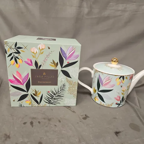Sara Miller for Portmeirion Floral Teacup with Lid