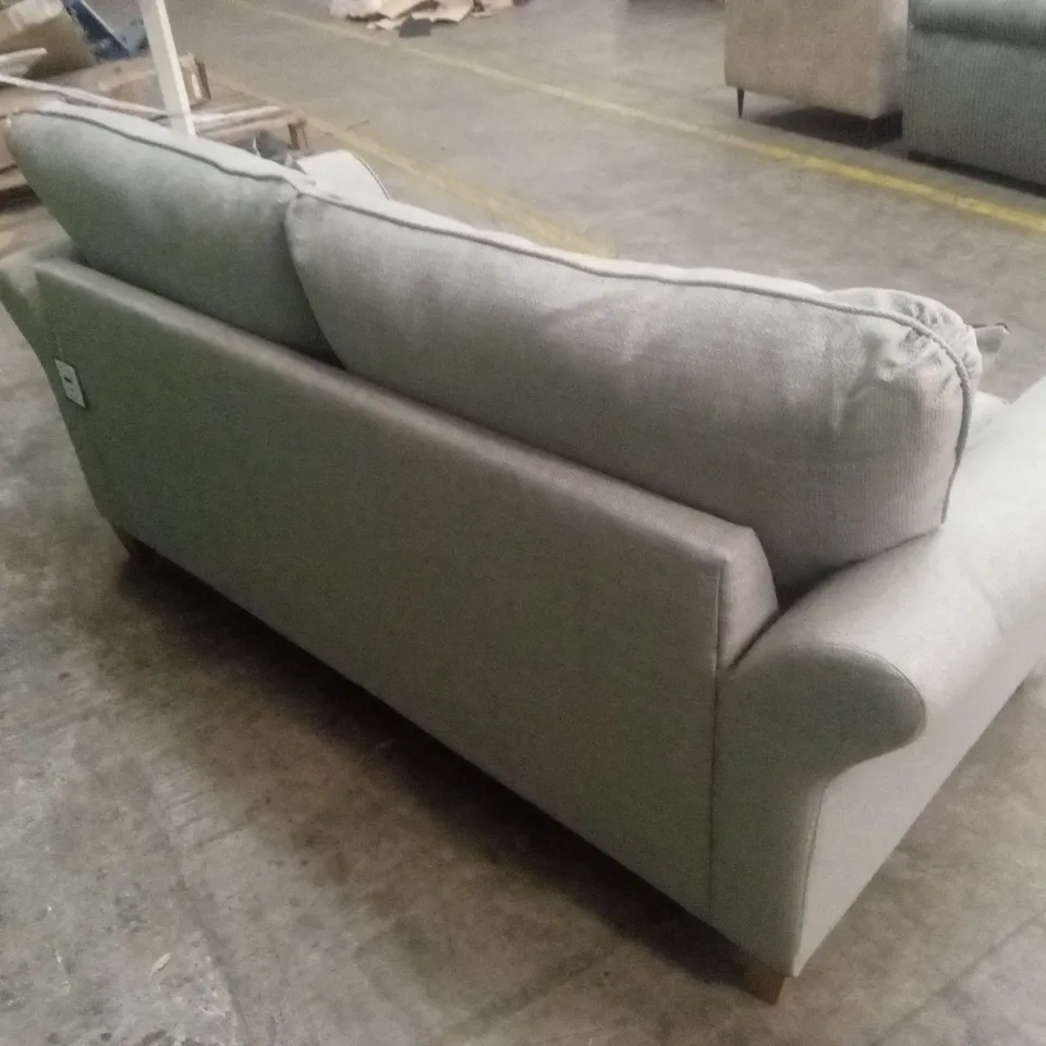 ALSOP 3 SEATER FABRIC SOFA - SILVER RRP £799