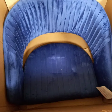 MY HOME STORIES VELVET DESK CHAIR IN NAVY