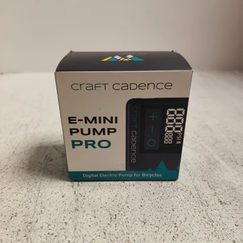 BOXED AND SEALED CRAFT CADENCE E-MINI PUMP PRO