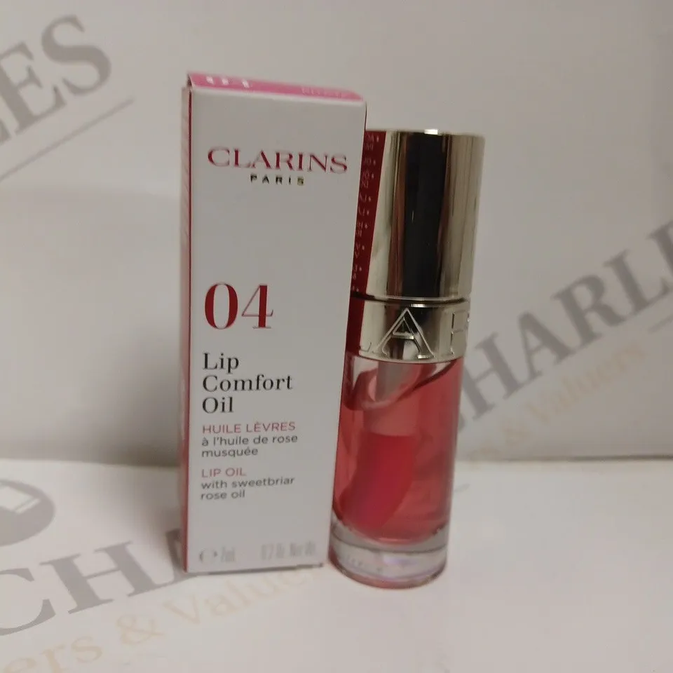 BOXED CLARINS LIP COMFORT OIL 7ML - 04 PITAYA 