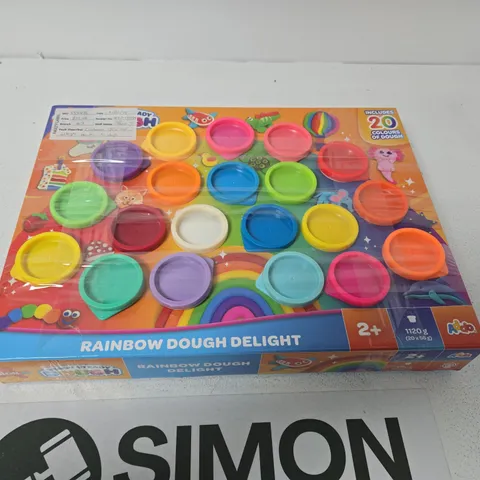 RAINBOW DOUGH DELIGHT – 20 COLOURS OF DOUGH, BOXED, FOR AGES 2+