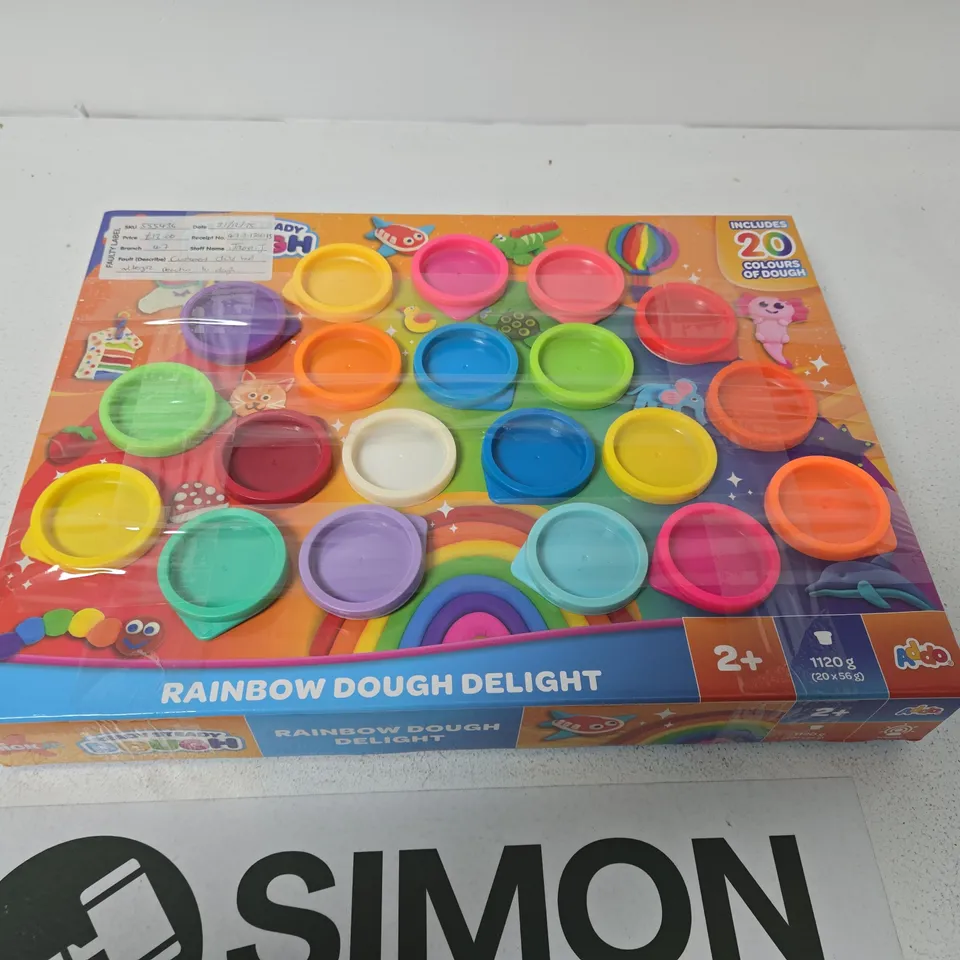 RAINBOW DOUGH DELIGHT – 20 COLOURS OF DOUGH, BOXED, FOR AGES 2+