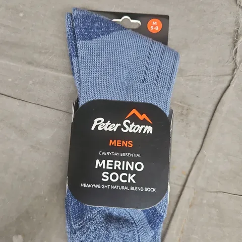 PETER STORM MEN'S MERINO SOCKS – UK 5-8