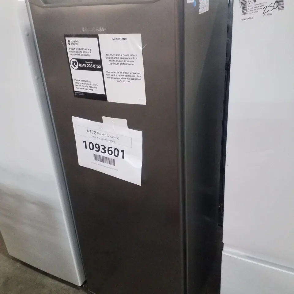 RUSSELL HOBBS SLIMLINE 242L LARDER FRIDGE SSTEEL - UNPROCESSED RAW RETURN