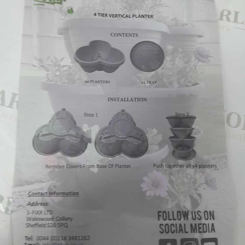 SFIXX 3-TIER VERTICAL PLANTER
