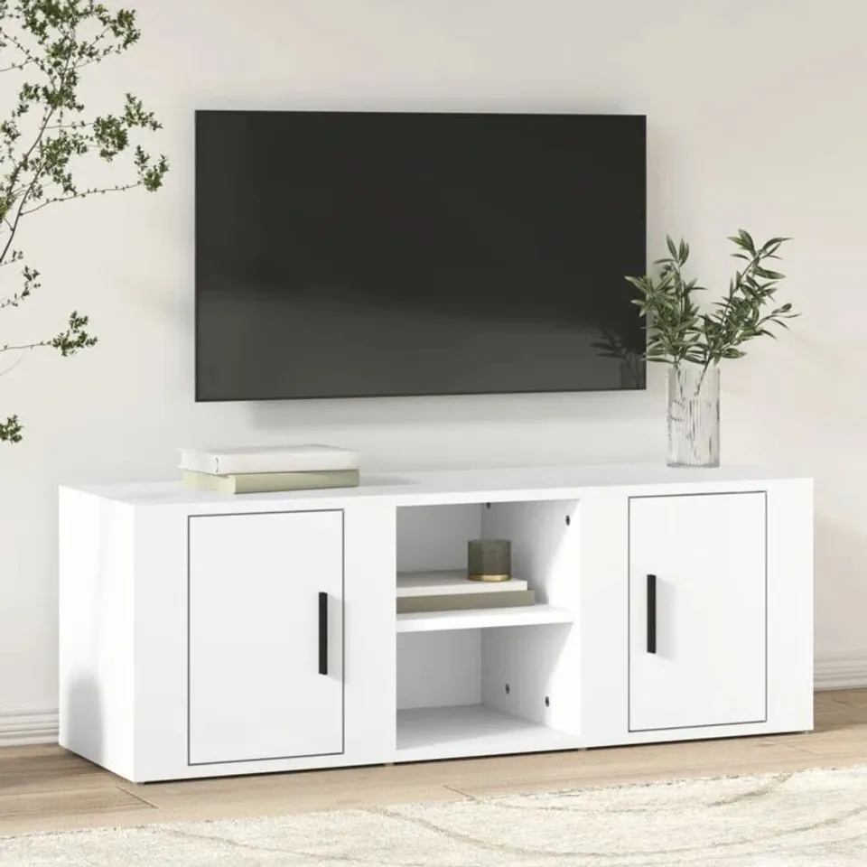 BOXED TV CABINET SONOMA 100 x 31.5 x 35cm ENGINEERED WOOD (1 BOX)