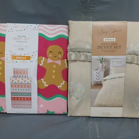 BOX OF APPROXIMATELY 15 ASSORTED HOUSEHOLD ITEMS TO INCLUDE HAND TOWELS, DUVET SETS, ETC IN VARIOUS STYLES AND SIZES - COLLECTION ONLY
