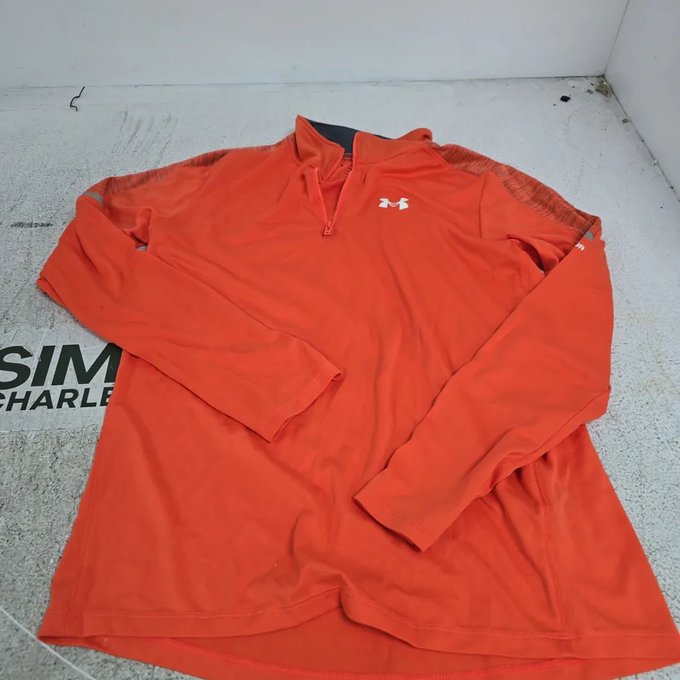 UNDER ARMOUR THE TECH TEE – ORANGE, SIZE YXL (YOUTH EXTRA LARGE)