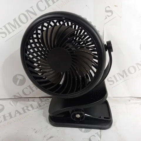 BOXED CLIP DETACHABLE FAN IN BLACK (JD-199B)
