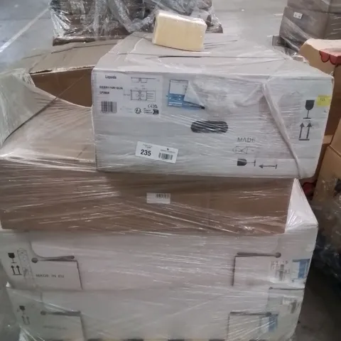 MIXED PALLET OF VARIOUS HOUSEHOLD ITEMS TO INCLUDE: SINK BASIN UNITS ECT.