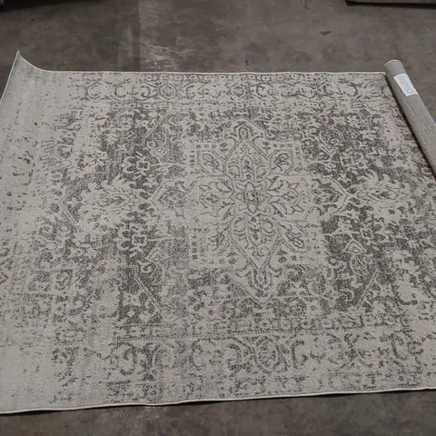 BRAMBACH POWER LOOM LIGHT GREY/BEIGE RUG // 5'3" X 7'3"