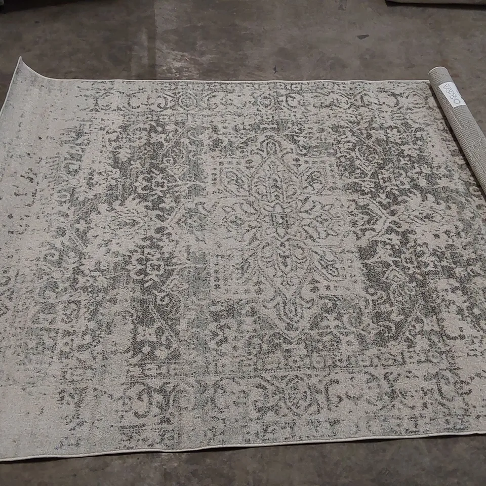 BRAMBACH POWER LOOM LIGHT GREY/BEIGE RUG // 5'3" X 7'3"