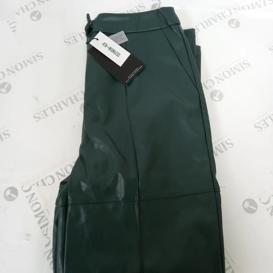 4TH RECKLESS FAUX LEATHER TROUSERS SIZE UNSPECIFIED