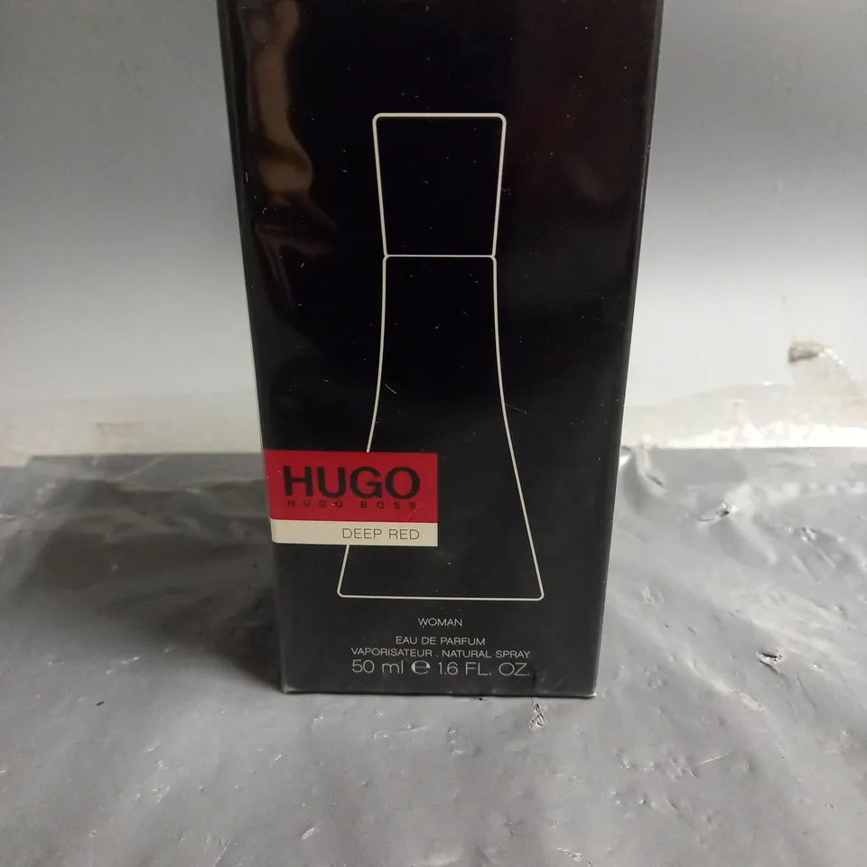 BOXED AND SEALED HUGO BOSS "DEEP RED" WOMAN EAU DE PARFUM 50ML