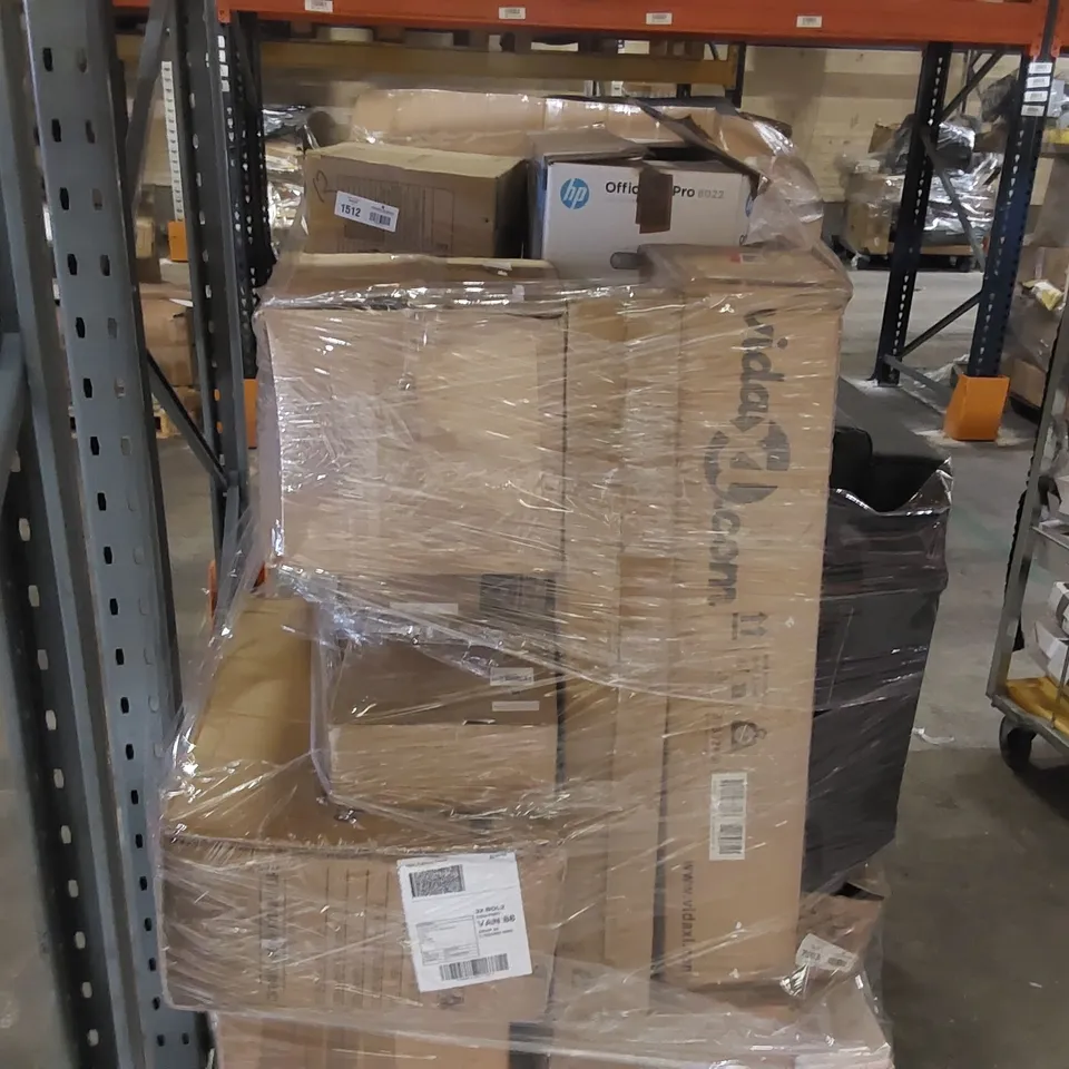 PALLET OF ASSORTED CONSUMER PRODUCTS/FURNITURE PARTS 