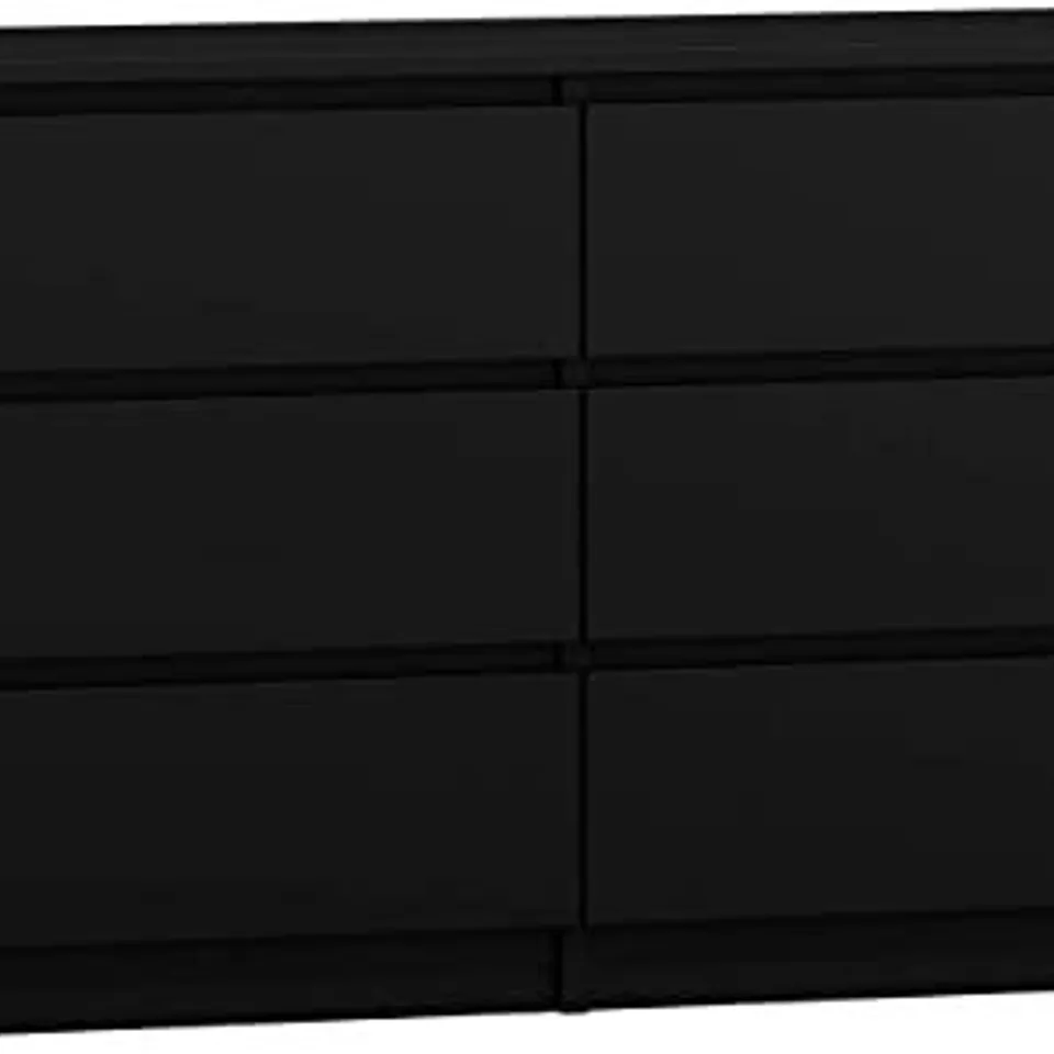 BOXED M6 140CM DRAWERS - BLACK 