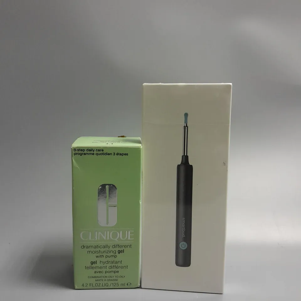 2 HEALTH AND BEAUTY PRODUCTS TO INCLUDE CLINIQUE DRAMATICALLY DIFFERENT MOISTURISING GEL 125ML AND SEALED SMARTBUD  