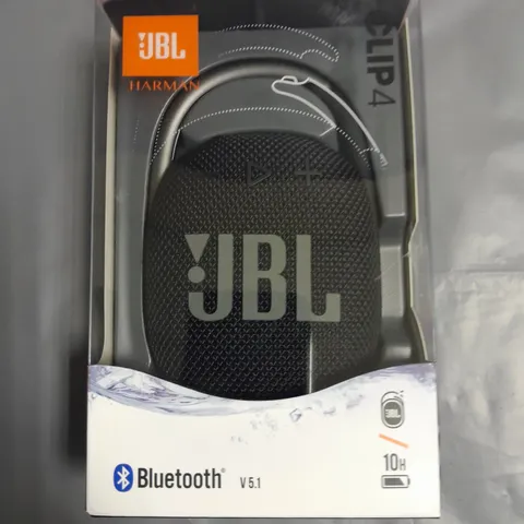 BOXED JBL CLIP 4 PORTABLE BLUETOOTH SPEAKER