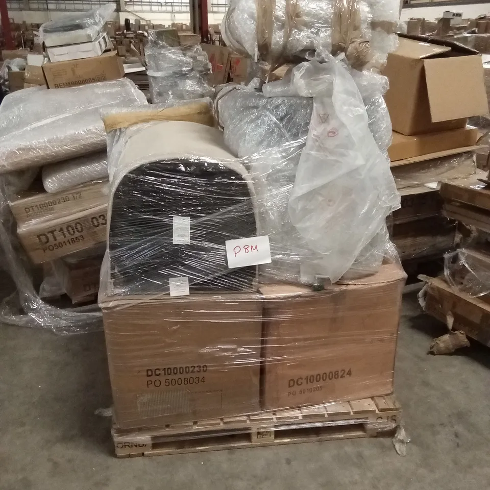 PALLET OF ASSORTED DINING CHAIRS PARTS AND PIECES