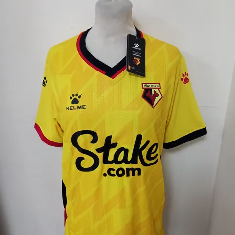 WATFORD FC HOME SHIRT SIZE M