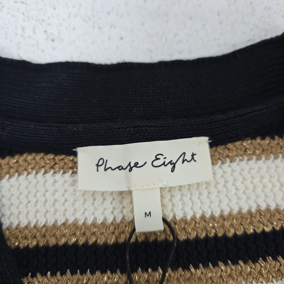 PHASE EIGHT STRIPED CARDIGAN – SIZE M