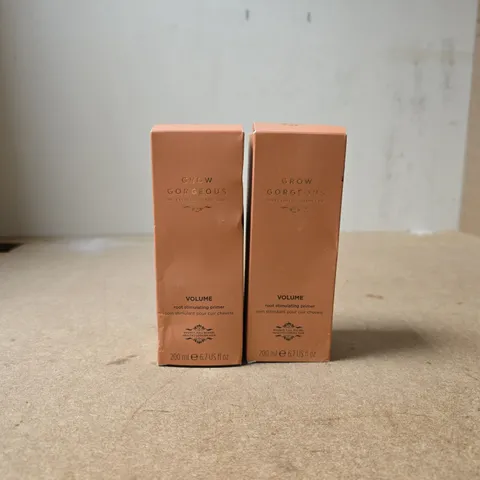 SET OF 2 X GROW GORGEOUS INTELLIGENT HAIRCARE VOLUME 200ML
