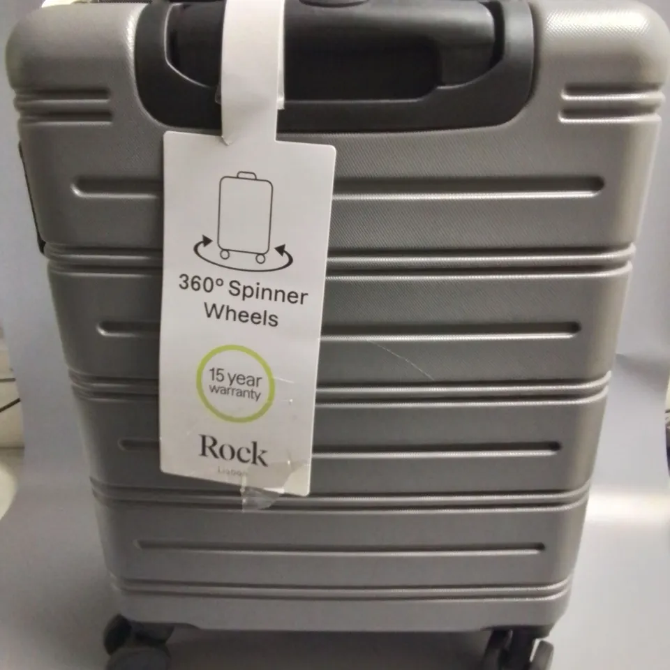 ROCK LISBON SMALL GREY SUITCASE