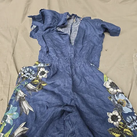 ANTHROPOLOGIE FLORAL MIDI DRESS - XS 
