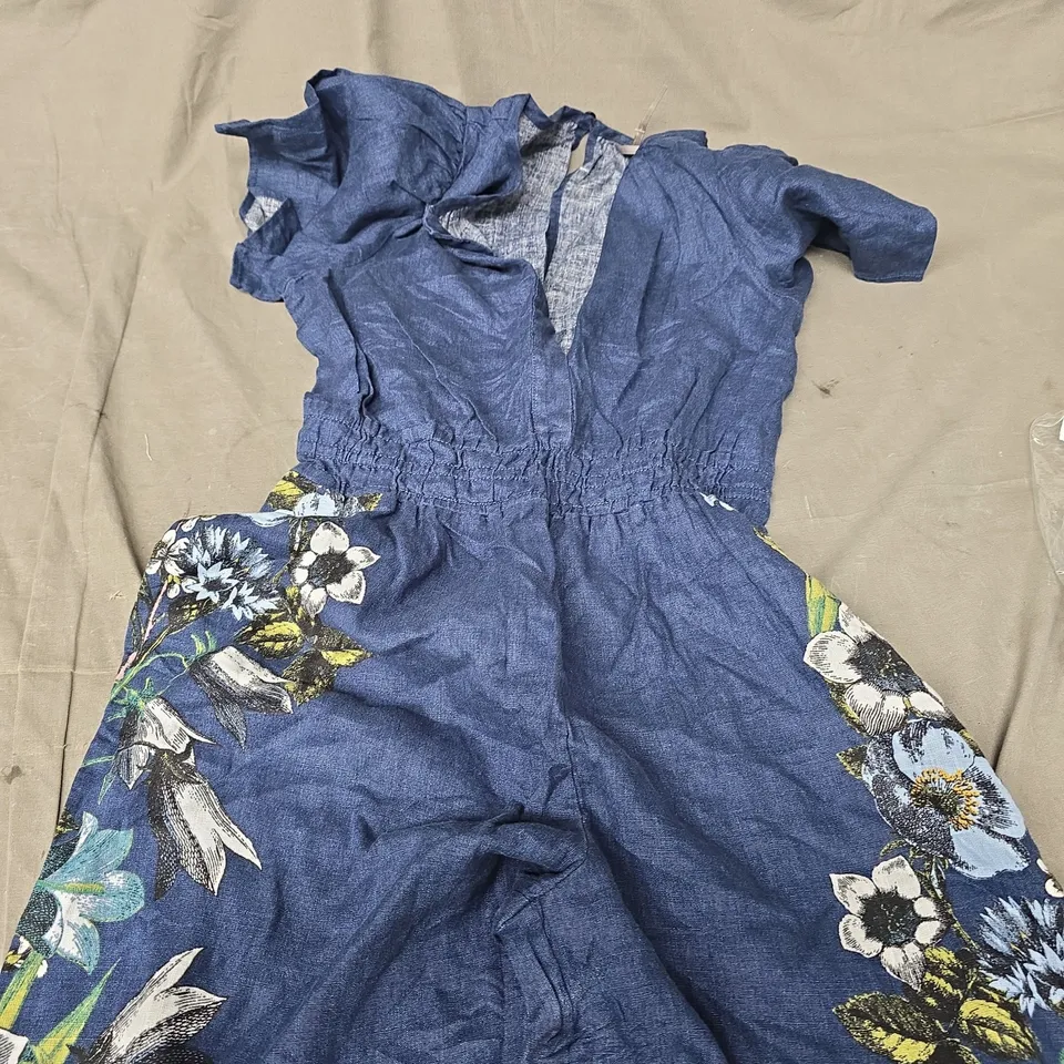 ANTHROPOLOGIE FLORAL MIDI DRESS - XS 