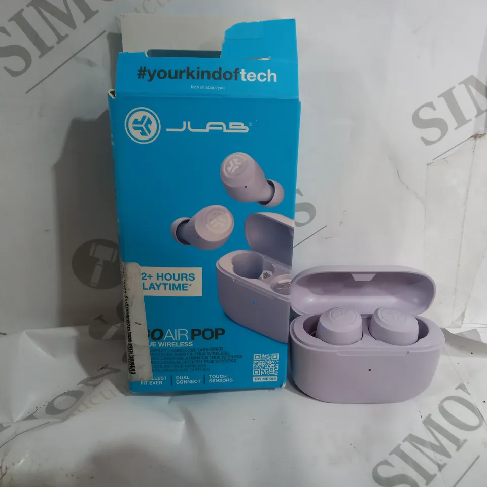 JLAB GOAIRPOP EARPHONES IN LILAC